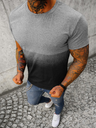 T-Shirt męski grafitowy OZONEE JS/8T93/5Z