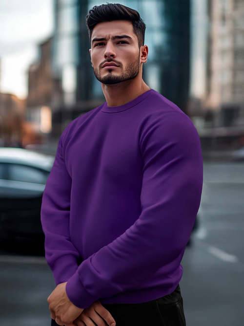 Bluza męska fioletowa OZONEE JS/2001-10Z