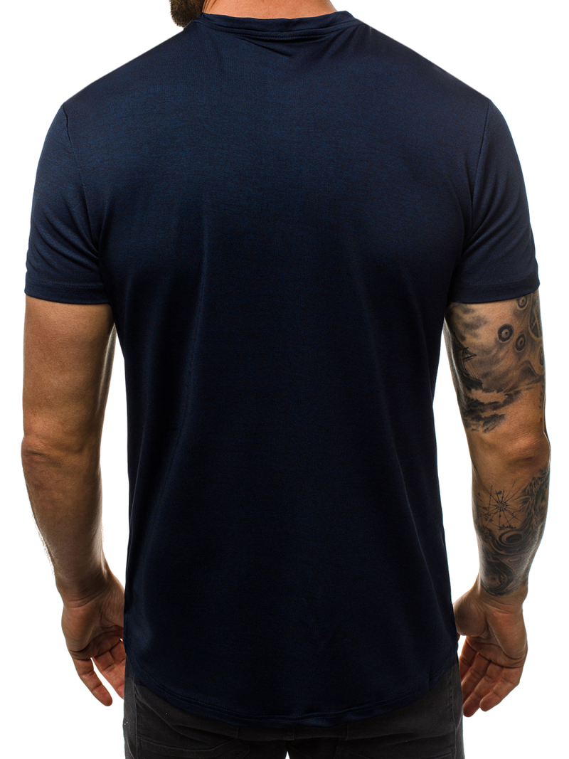 T-Shirt męski ciemno-granatowy OZONEE JS/S01Z