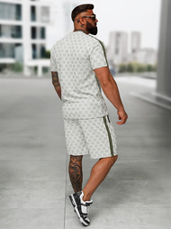 Чоловічий короткий спортивний костюм Яскраво-ciрий OZONEE O/QQ1608AB