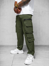 Spodnie męskie cargo wide leg khaki OZONEE O/PS5526