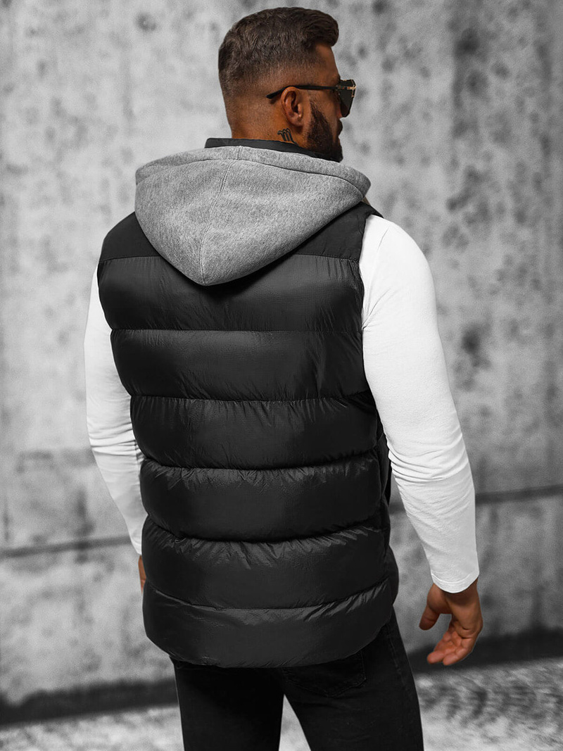 Безрукавка чоловіча чорна OZONEE JS/58M13078/392