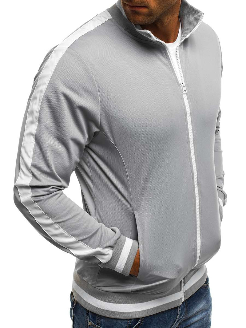 Bluza męska rozpinana szara OZONEE O/2126