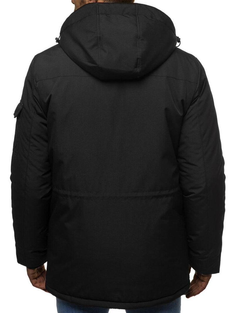 Kurtka zimowa męska czarna OZONEE O/9803