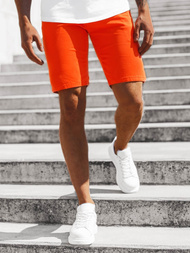 Spodenki chinos męskie pomarańczowe OZONEE JB/JP1140