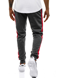 Spodnie dresowe męskie grafitowe OZONEE JS/JZ11023