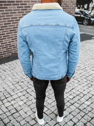 Kurtka męska jeans jasnoniebieska OZONEE BN/7274