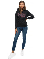 Bluza z kapturem damska czarna OZONEE JS/B26016