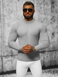 Sweter męski półgolf szary OZONEE NB/MMB603/2Z