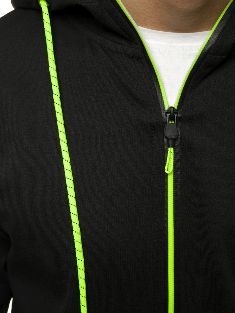 Bluza męska rozpinana czarna OZONEE JS/DD20152