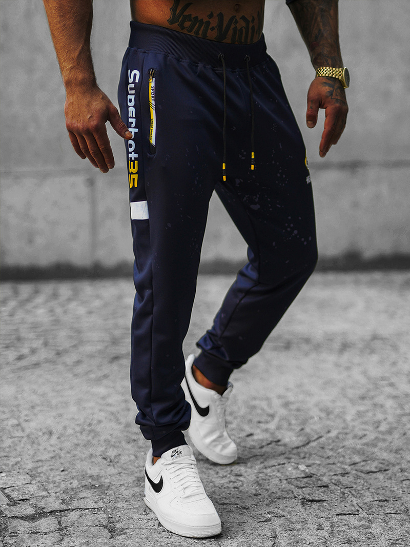 Штани спортивні чоловічі tемно-cинi OZONEE JS/K10233Z