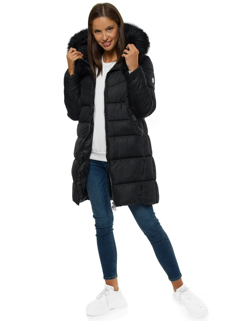 Куртка жіноча чорна OZONEE O/SW028/1