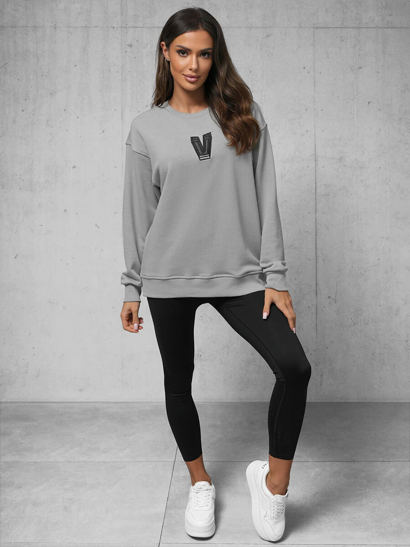 Толстовка сірий OZONEE O/SWE23034Z