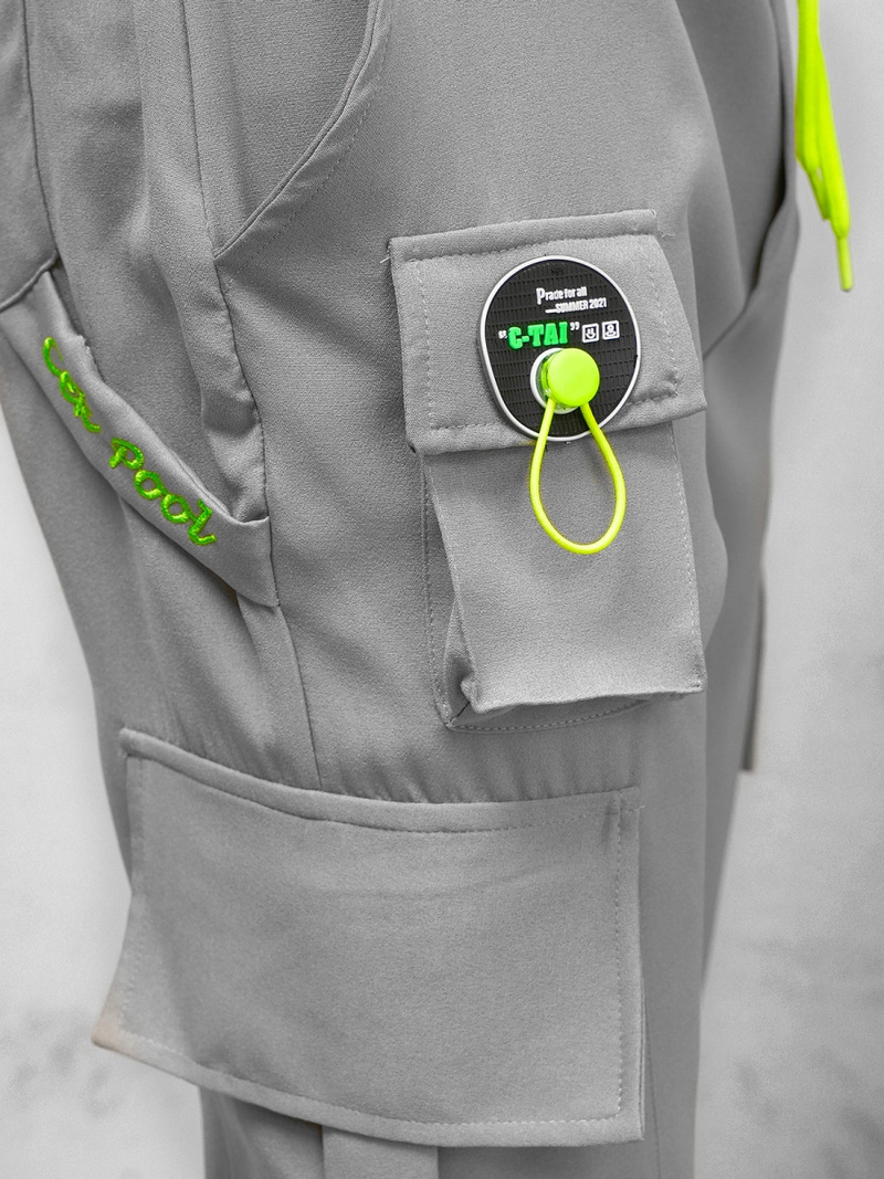 Spodnie męskie chino jogger szare OZONEE O/CP149