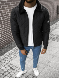 Kurtka przejściowa męska czarna OZONEE O/9032