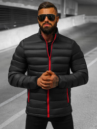 Kurtka męska przejściowa czarna/2 OZONEE JB/JP1111