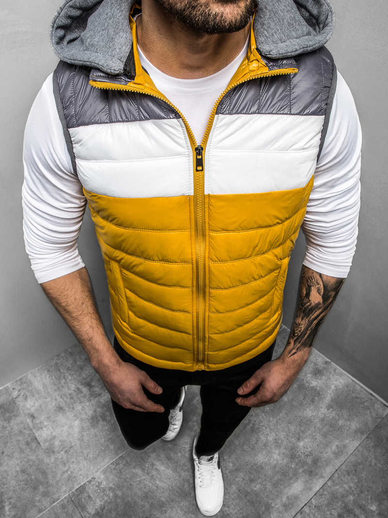 Безрукавка чоловіча Жовта OZONEE N/6105Z