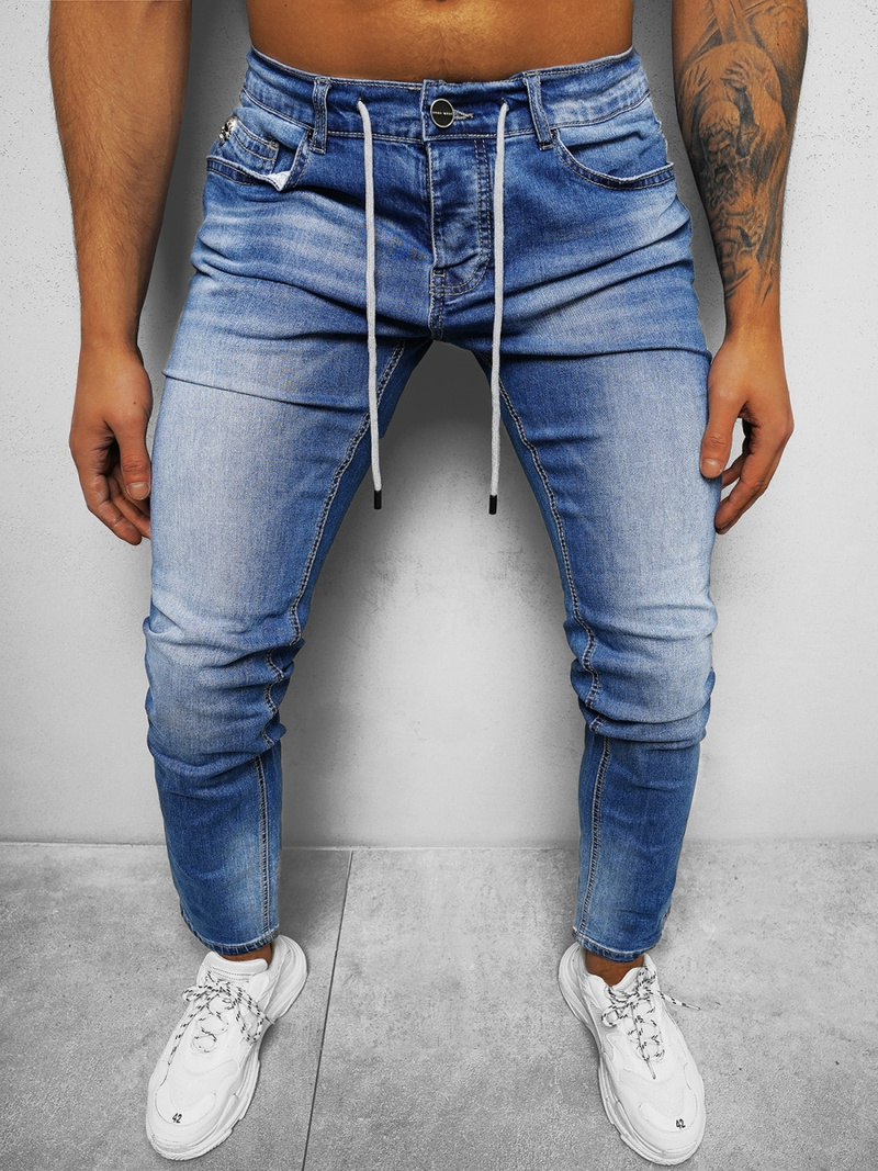 Чоловічі джинси Яскраво-Синi OZONEE NB/MP0021BC