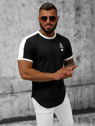 T-shirt męski czarny OZONEE O/TX6413