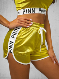 Komplet sportowy damski dwuczęściowy złoty OZONEE O/NP1180