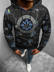 Bluza z kapturem męska czarna OZONEE O/HM727Z