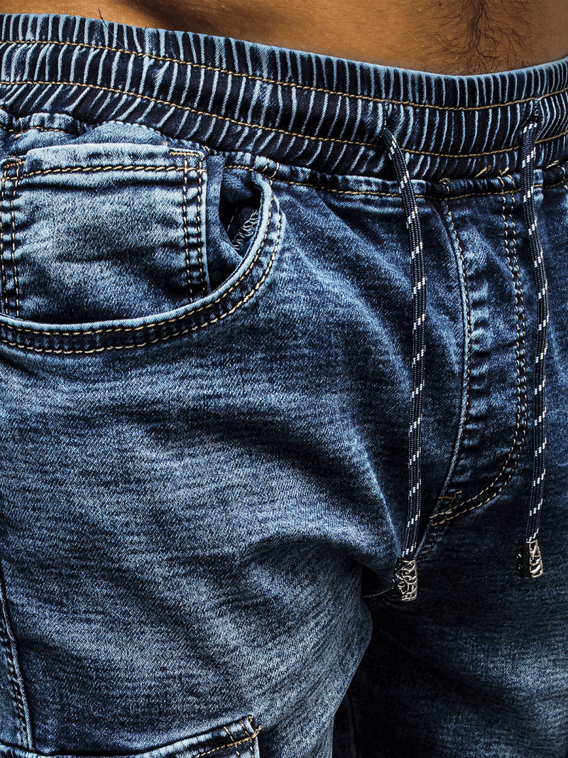 Штани чоловічі джоггери Синi OZONEE JS/K10005/1