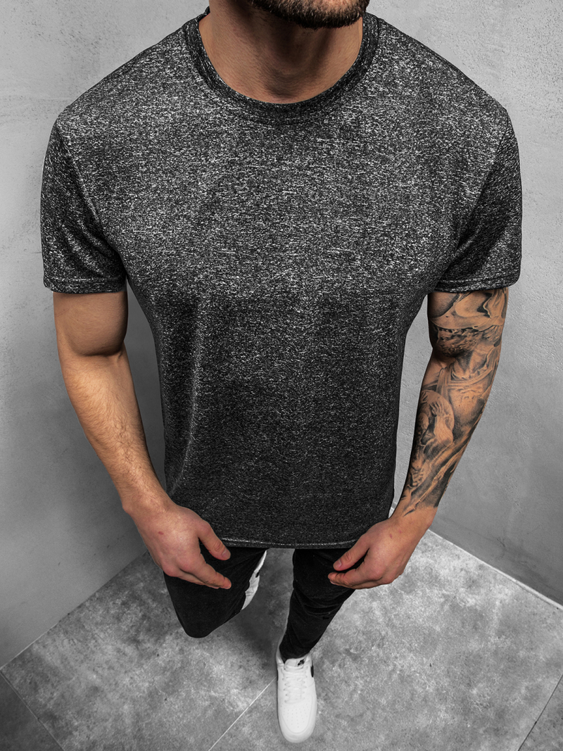 T-Shirt męski antracyt OZONEE JS/S01Z