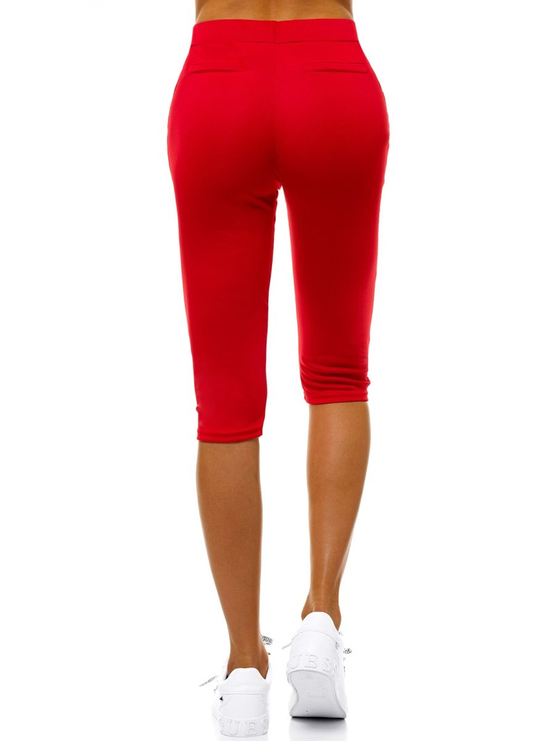Legginsy krótkie damskie czerwone OZONEE JS/1027/E5