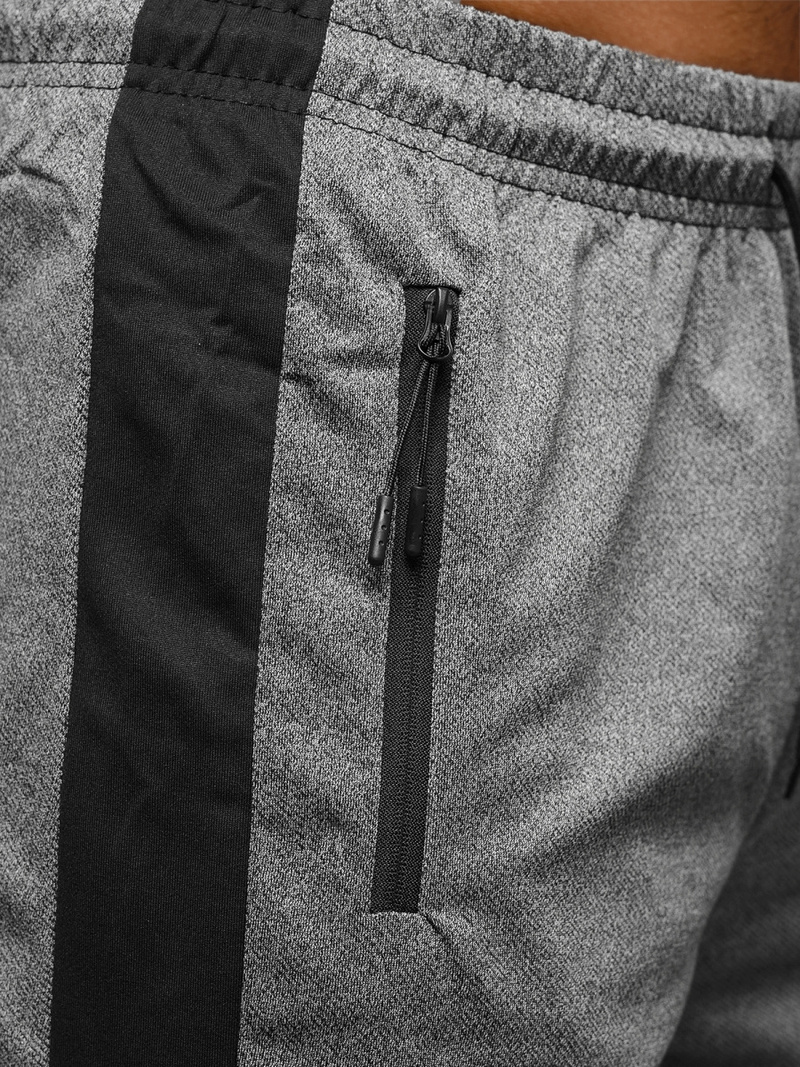 Spodenki dresowe męskie grafitowe OZONEE JS/68048/5