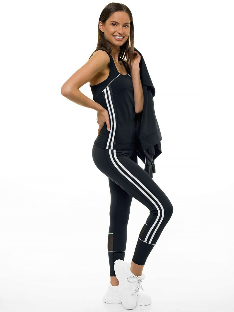 Жіночий спортивний костюм з трьох частин Чорний OZONEE JS/YW06018/1/11