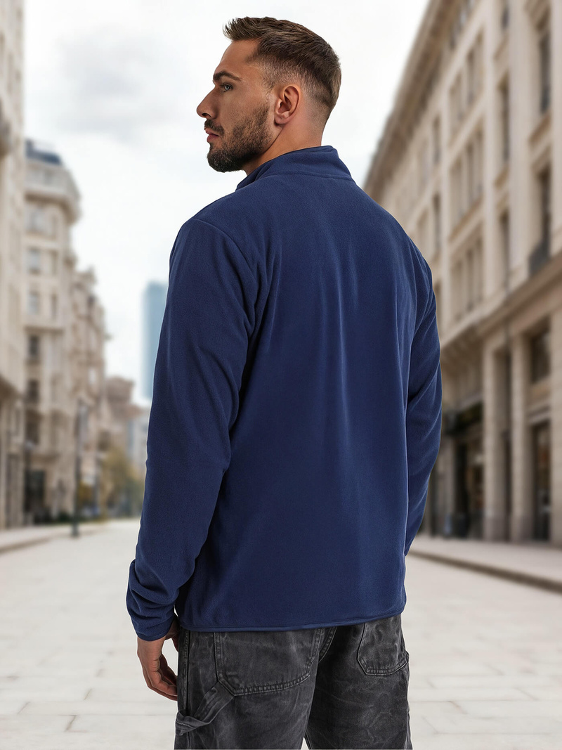 Bluza męska rozpinana granatowa OZONEE JS/HH016/25