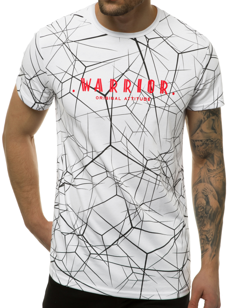 T-Shirt męski biały OZONEE JS/SS10935