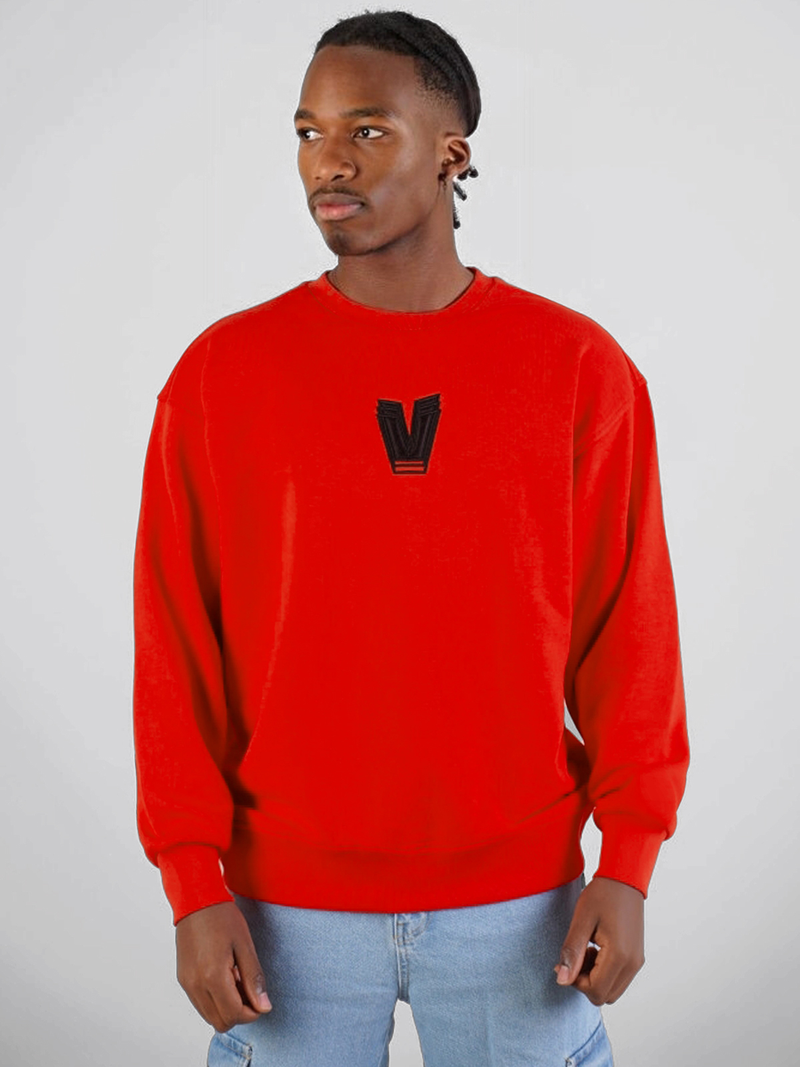 Толстовка червона OZONEE O/SWE23034Z