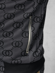 Komplet dresowy męski czarny OZONEE O/FF5053AB