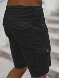 Spodenki męskie chino czarne OZONEE T/BB70011/1