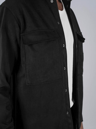 Koszula męska czarna OZONEE O/GOM23039