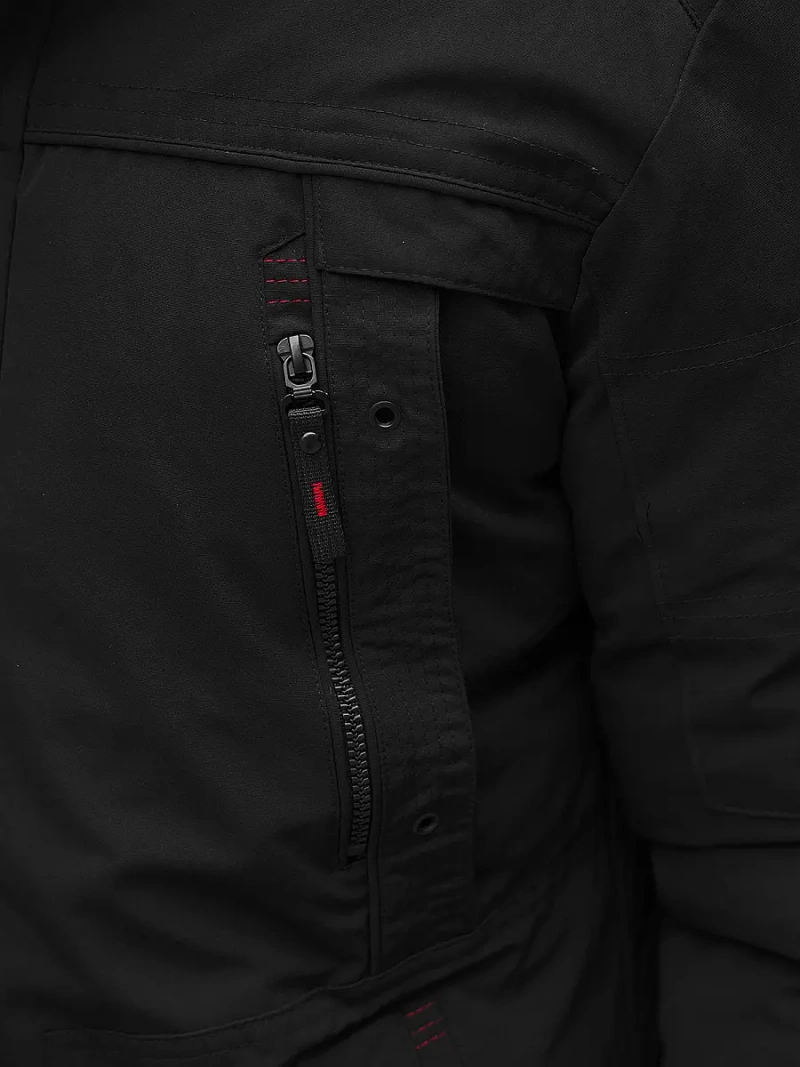 Kurtka zimowa męska czarna OZONEE JS/M713/392