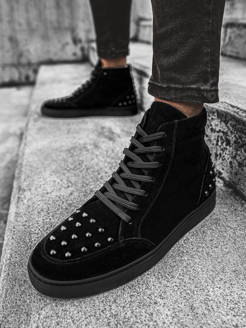 Sneakersy wysokie czarne OZONEE G/271