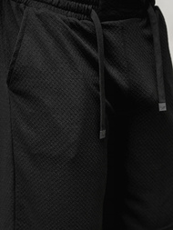 Komplet męski czarny - koszula i spodenki OZONEE O/3C323