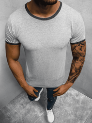 T-Shirt męski szary OZONEE O/1177Z 