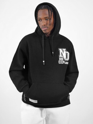 Bluza z kapturem oversize czarna OZONEE O/SWE23035