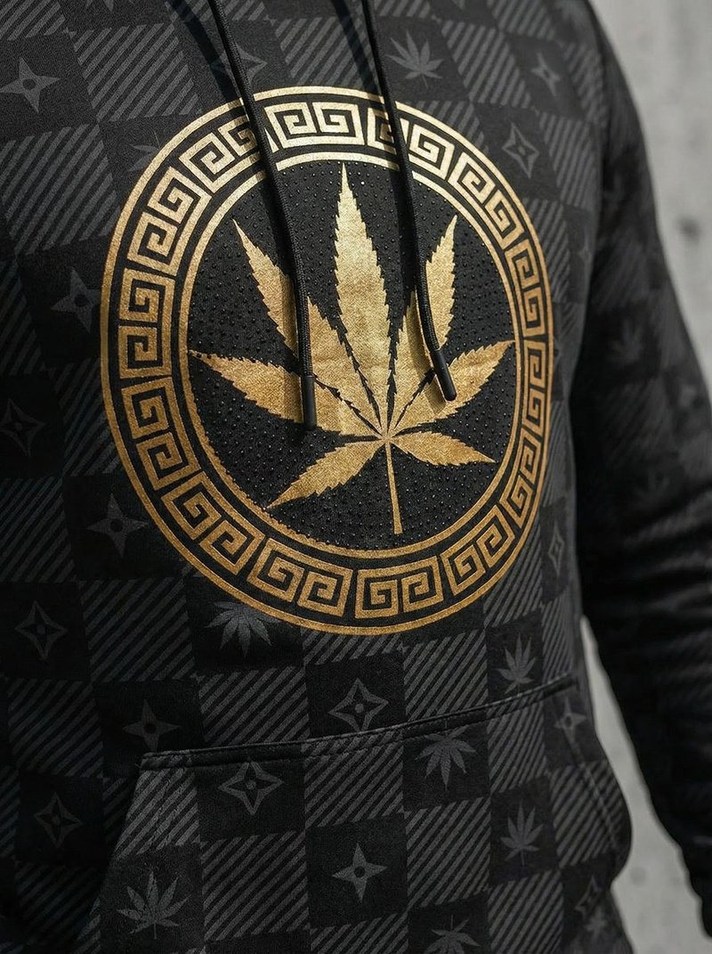 Bluza z kapturem męska czarna OZONEE O/B265Z