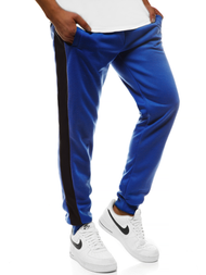 Spodnie dresowe męskie niebiesko-czarne OZONEE JS/JZ11005