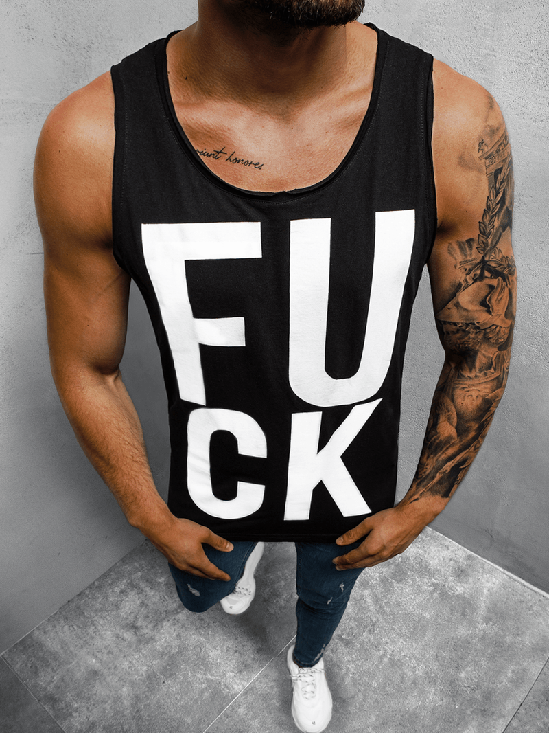 Майка чоловіча Чорна OZONEE O/1268Z