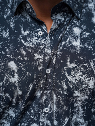 Класична сорочка чоловіча tемно-cиня OZONEE O/536272