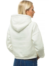 Bluza z kapturem damska ecru OZONEE O/12102