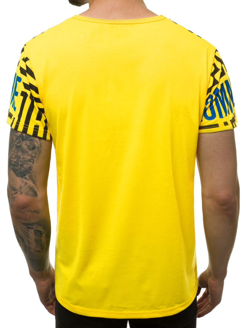 Футболка чоловіча Жовта OZONEE JS/KS2020