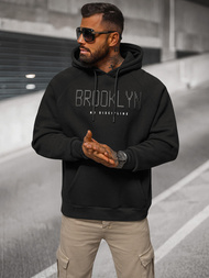 Толстовка чорна OZONEE O/SWE23040Z