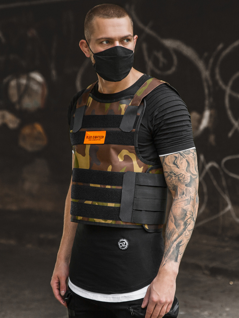 Kamizelka taktyczna męska moro OZONEE PE/4003