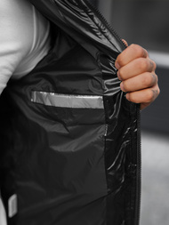 Kurtka męska pikowana srebrna OZONEE JB/JP1188/2Z